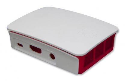 Virallinen muovikotelo Raspberry Pi 3 B & B+ -tietokoneille, valkoinen & vadelma