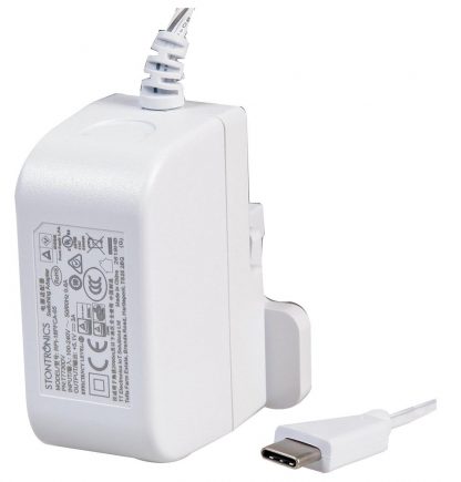 USB-C-virtalähde Raspberry Pi 4:lle (Valkoinen)